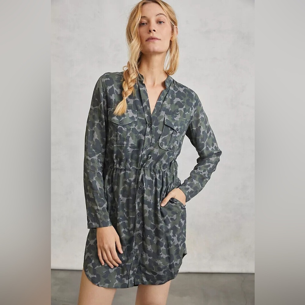 Anthropologie Cloth & Stone Camo Dress | Size Large